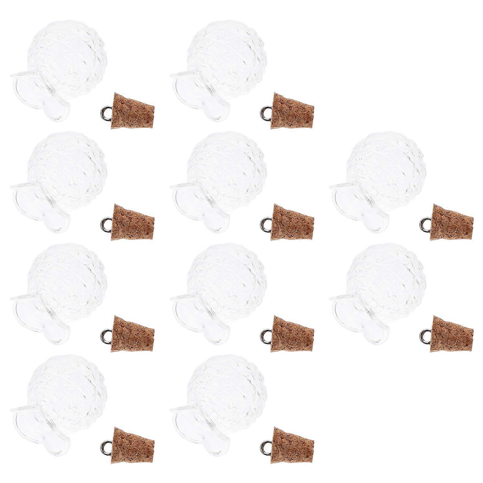 Transparent Glass Bottles Drift Bottles for Storage 50Sets with Corks