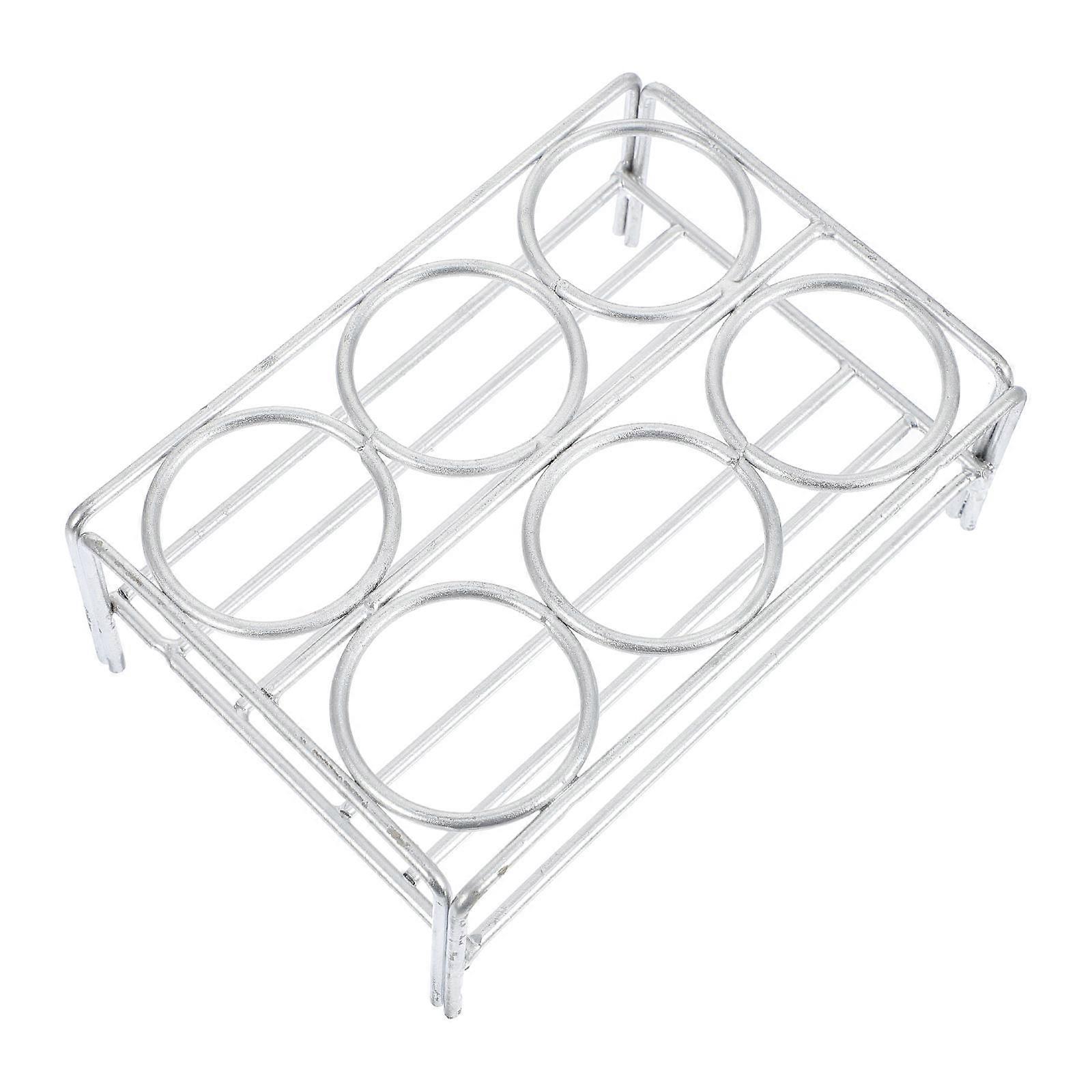 Practical Crucible Rack for Laboratory Use 2Pcs Silver Nickel-Chromium Holder