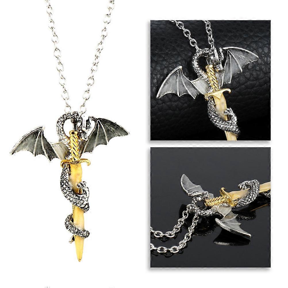 Game Inspired Necklace Sword Shape Jewelry Multi For Men 1Pcs