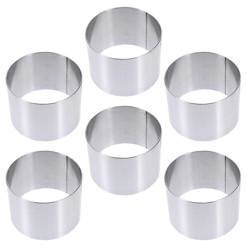 Cake Ring Metal Round Cake Mold for Baking 30Pcs Set in Grey