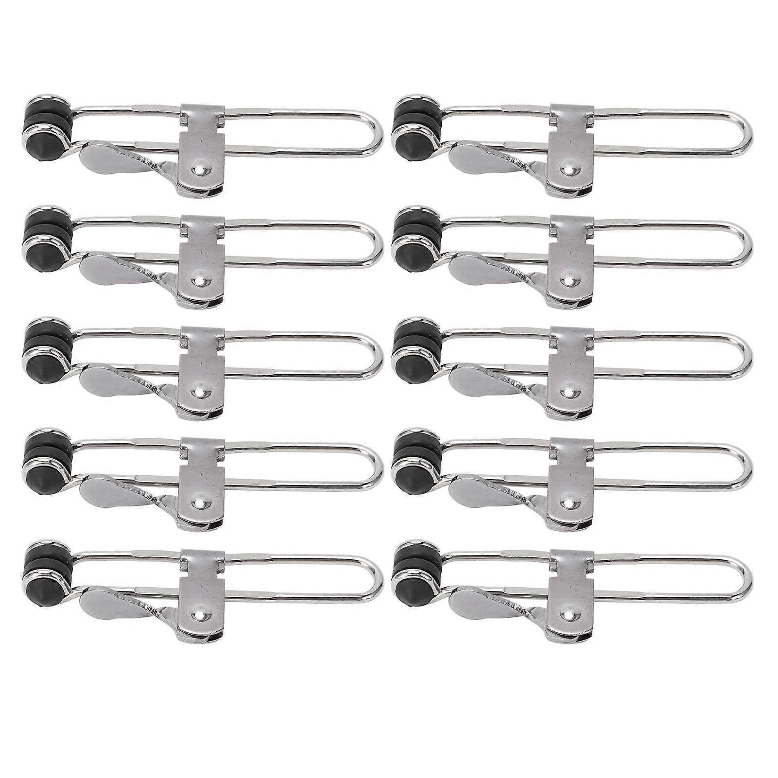 10PCS Lever Action Grid Clamp Multifunctional Stainless Steel Rust Proof Tile Mounting Clips