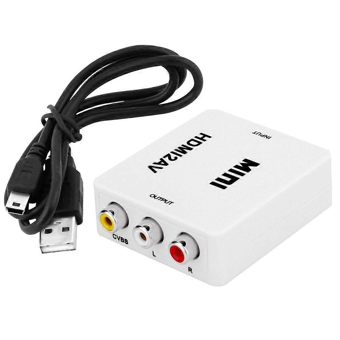 MINI HDMI to CVBS/L+R Audio Converter Adapter
