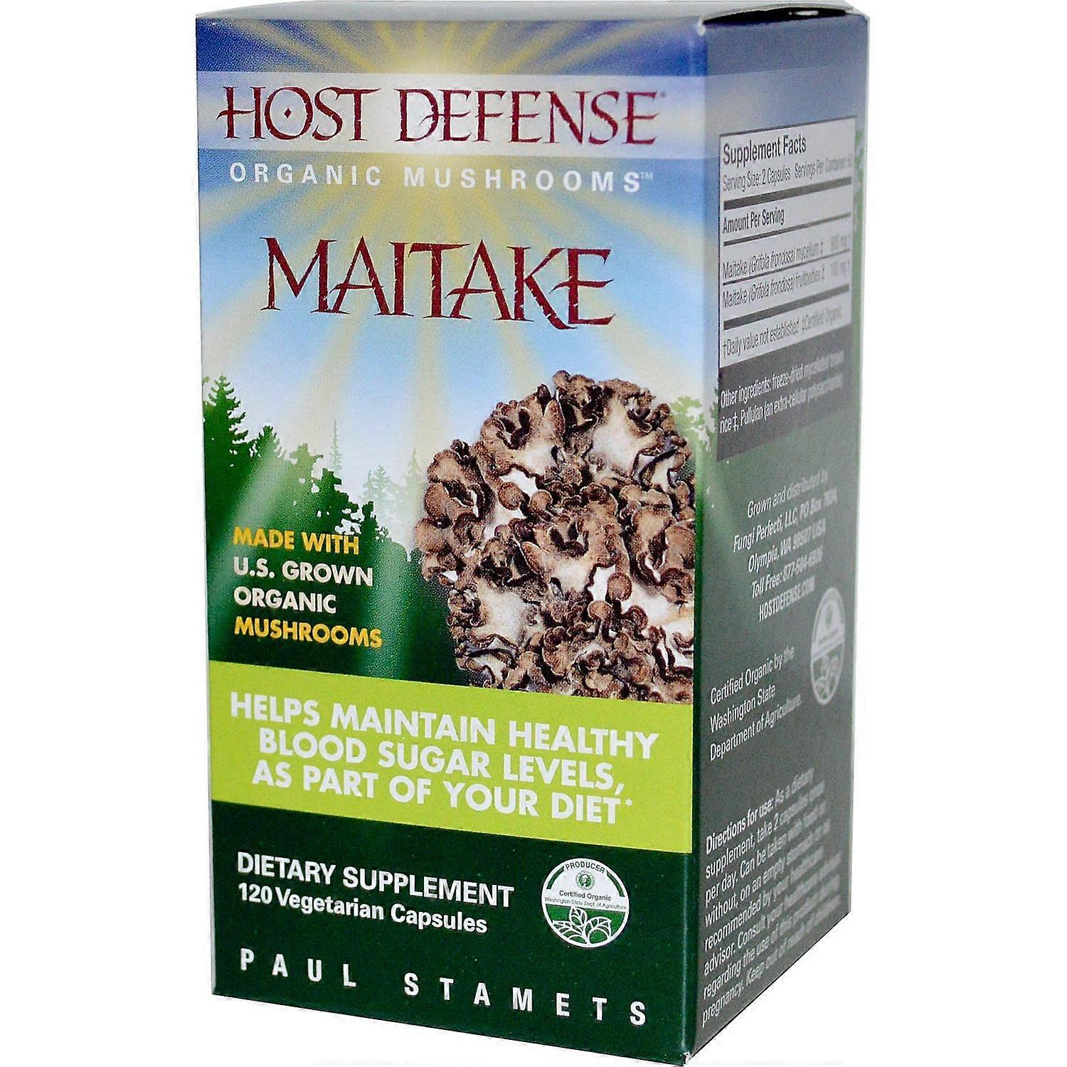 Fungi Perfecti Host Defense, Maitake, 120 Veggie Caps