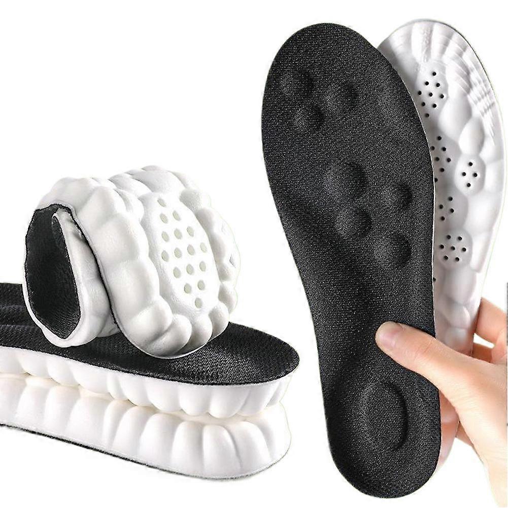 4D Cloud Memory Foam Insoles Arch Support Shock Absorption Breathable For Men And Women