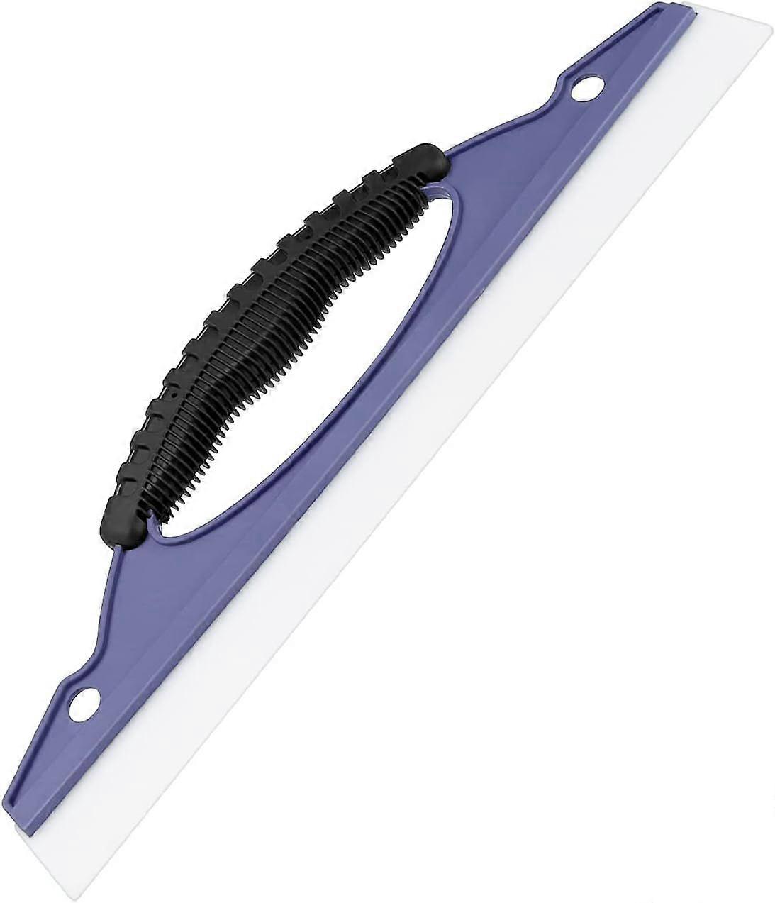 Window Squeegee, Shower Squeegee 31 cm Long, Soft Rubber Handle Hanging, Car Frost Squeegee, for Glass Doors and Windows, Tiles, Car Windows