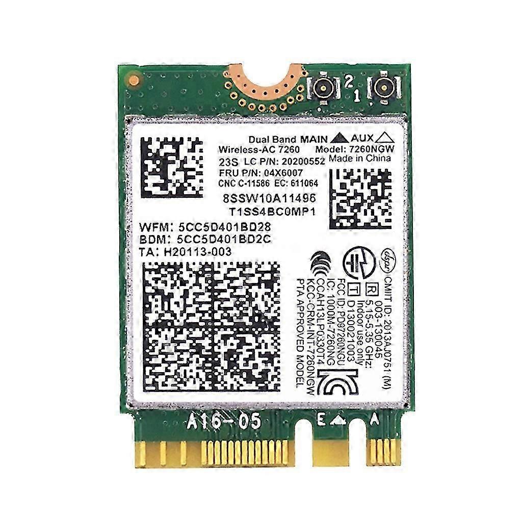 7260NGW WIFI Card 04X6007 for T440 X240 Y40 Y70 Y50 4.0 Wireless Network Adapter Bluetooth-compatible 4.0