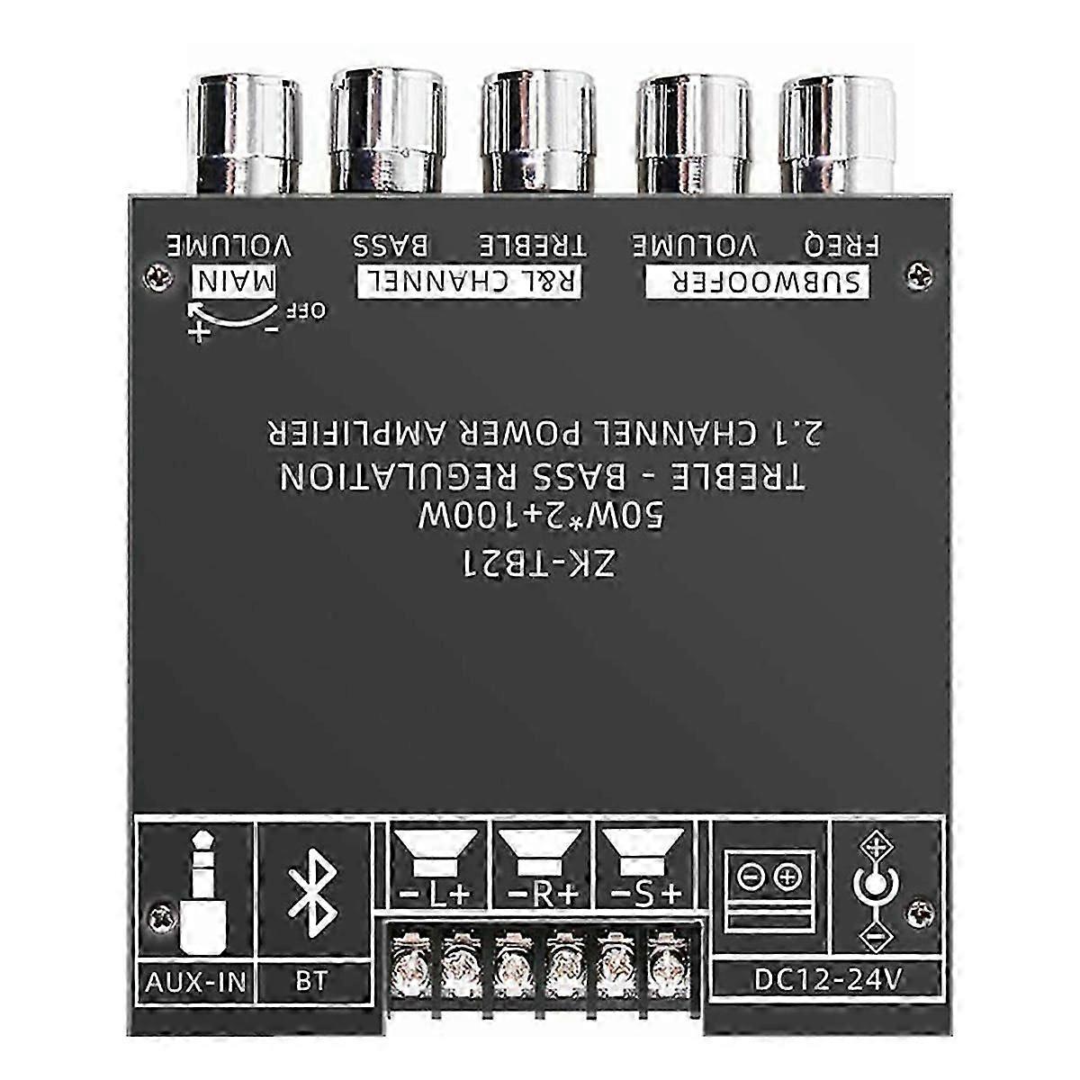 ZK-TB21 Bluetooth 5.0 Subwoofer-Verstärkerplatine 50WX2 + 100W 2.1-Kanal-Audio-Stereoverstärker