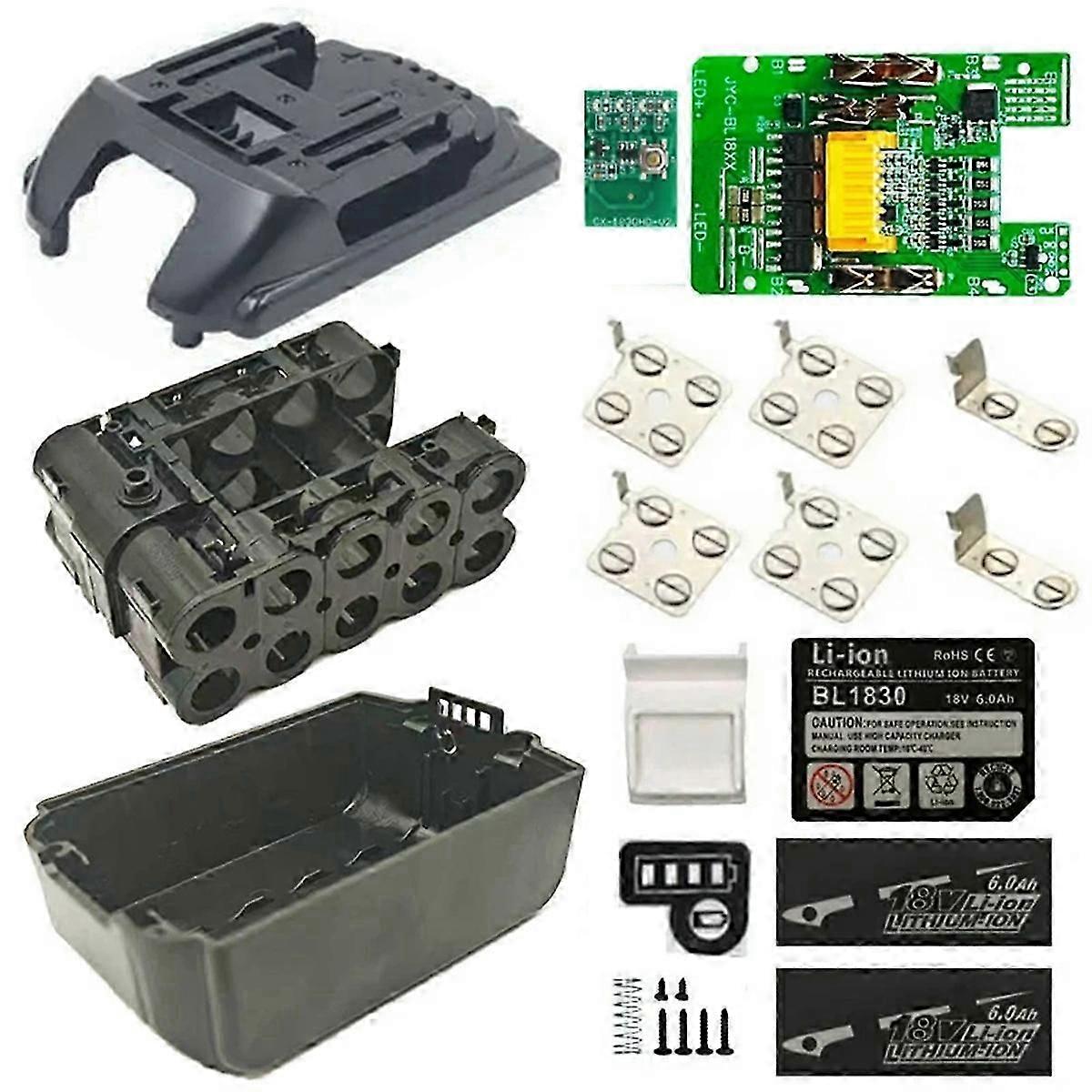 BL1830 Lithium Battery Case BMS PCBA Balance Charging Protection Board Shell for MAKITA 18V BL1860B