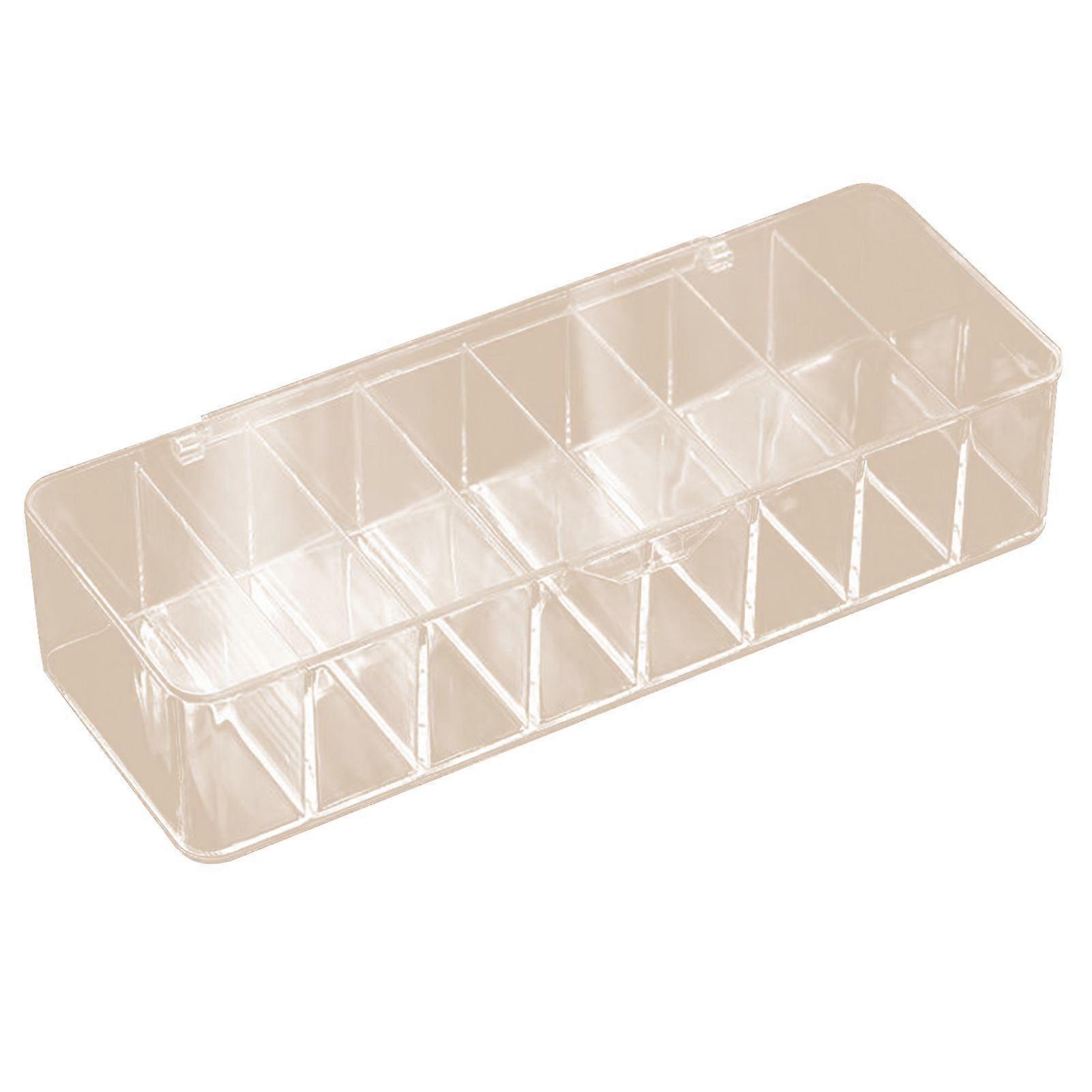 Jikaixiang Contact Lenses Storage Box Transparent Design 12 Compartments Large Capacity Dustproof Contact Lenses Organizer Portable Case