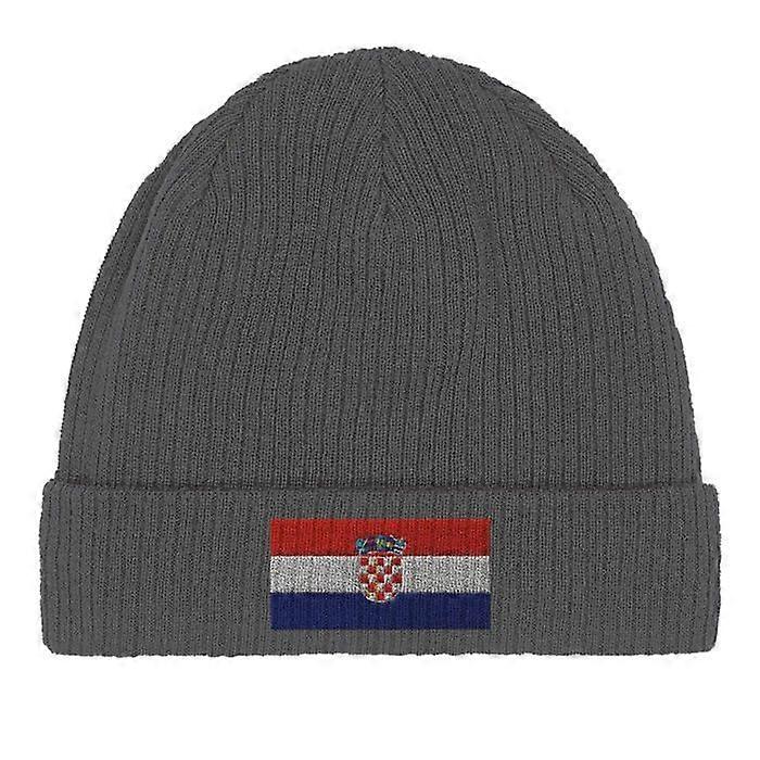 Croatia Flag Cap in Grey