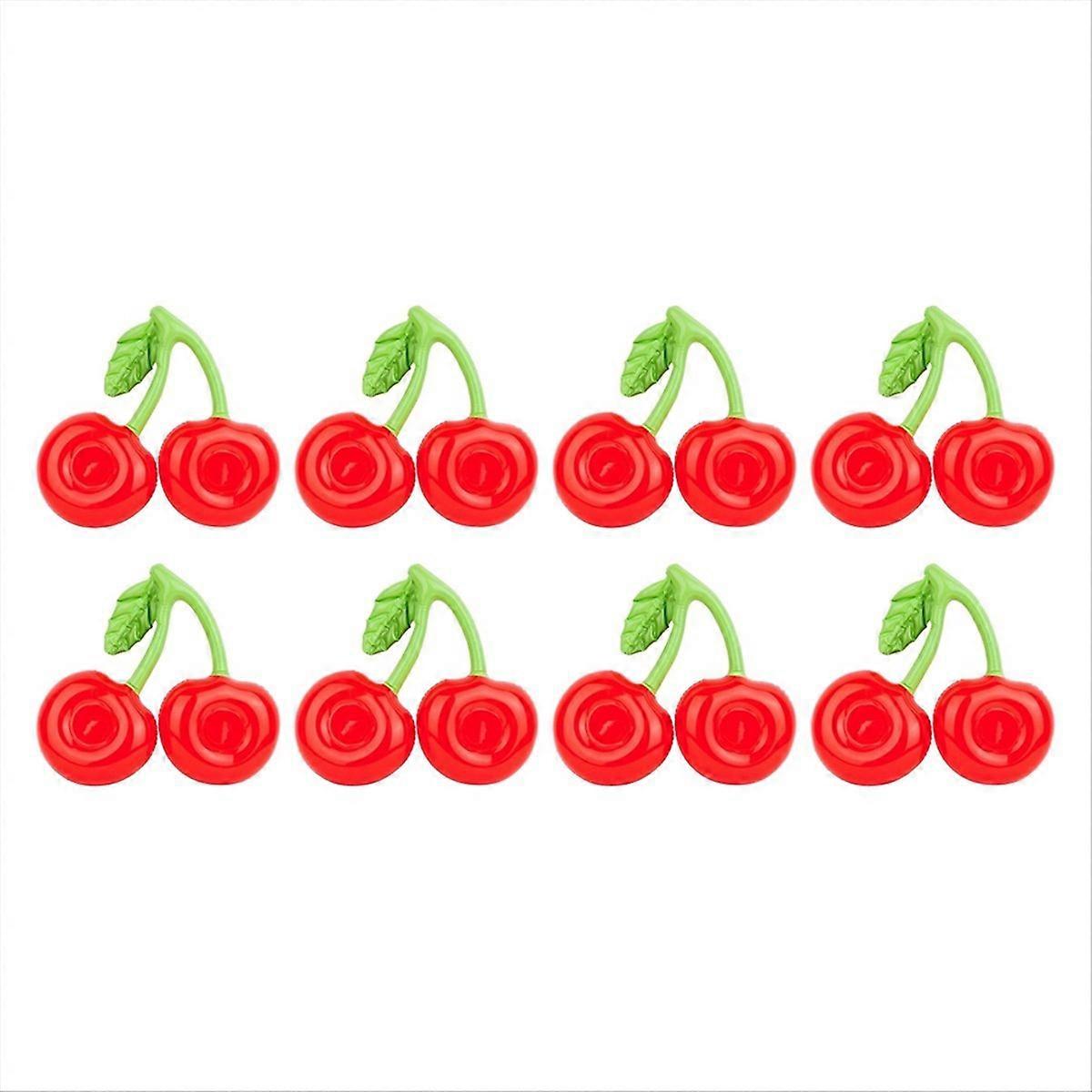 8Pcs Floating Inflatable Cup Holder Swimming Pool Cherry Cup Holder