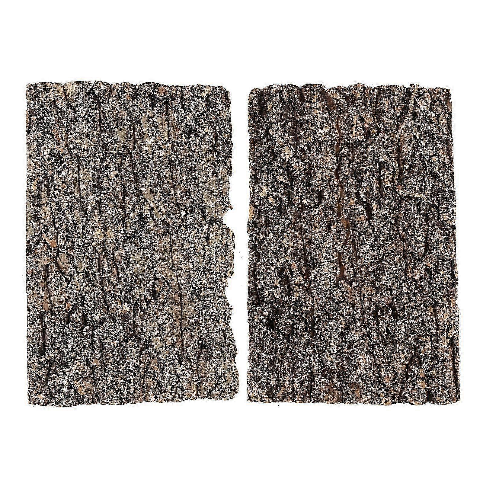 2Pcs Reptile Tree Bark Terrarium Tree Bark Reptile Platform Reptile Bark Platform Terrarium Decor