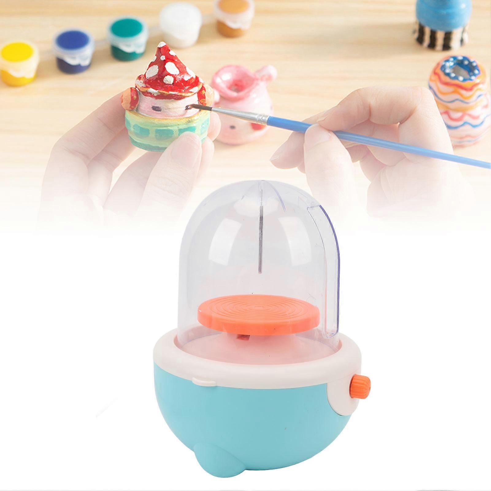 Kids Pottery Wheel Kit with Clay and Tools Plug in Adjustable Speed Electric Pottery Machine Art Crafts Supplies for Beginners Kids 