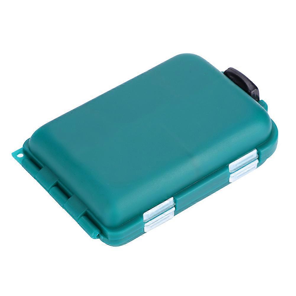 10 Slots Double Layer Fishing Baits Box Lures Holder Hooks Storage Case Accessory