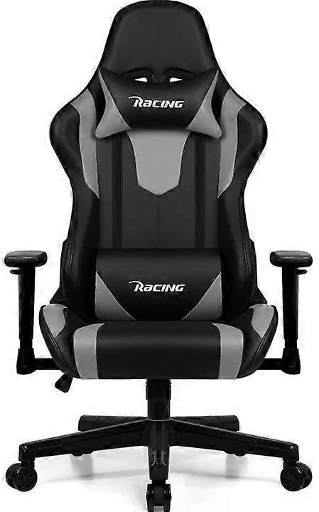 Minnouat Ergonomischer Gaming-Stuhl en gris avec 150 kg Tragkraft et verstellbarer Neigung-Ultimativer Komfort for Gaming and Büroarbeit