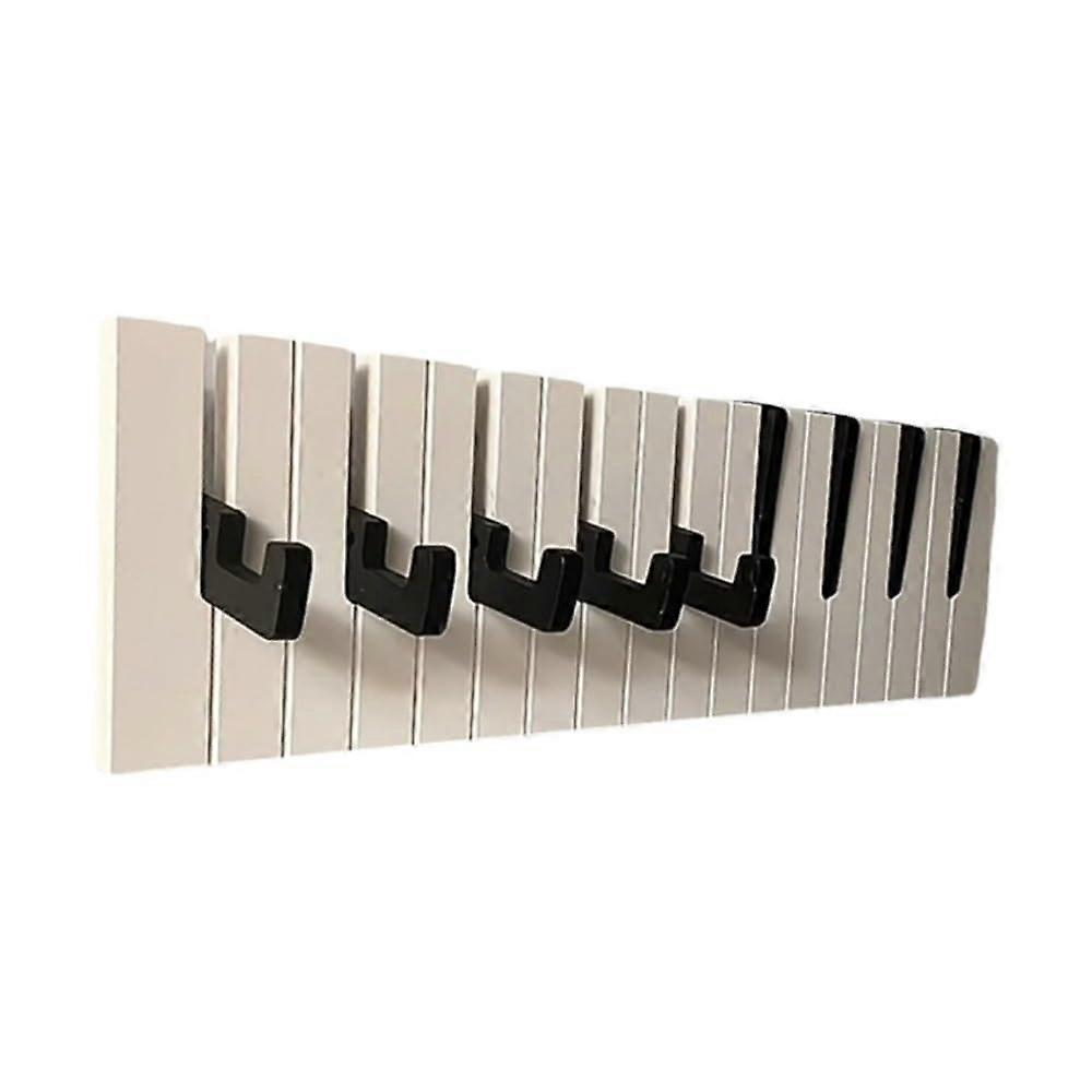 Wall Mounted Clothes Rack With Shelves and Coat Hooks for Entryway and Door