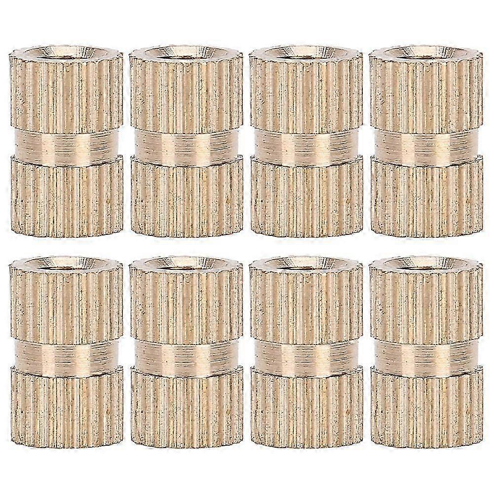 100pcs Professional Knurled Copper Nut Insert Nut Hand Craft Accessory M4 x 10 x 6