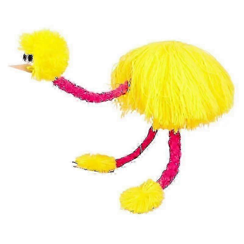Plush Toy String Marionette Ostrich Plush Doll Pull Line Interactive Game