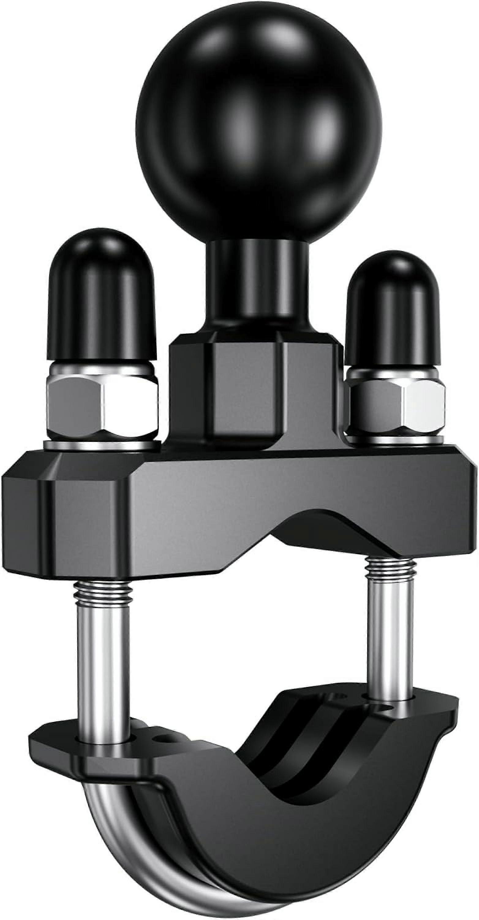 Handlebar U-Bolt Mount Base with 1'' TPU Ball for Rails 0.5'' to 1.25'' in Diameter, Compatible with RAM Mounts