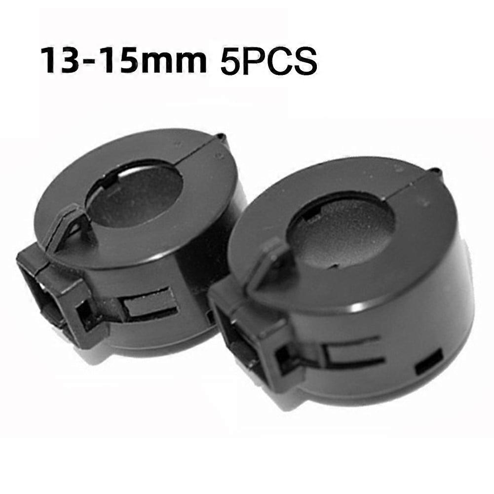 Mosiee 5Pcs Ferrite Cores Ring-On Rfi Emi Noise Reduction Filter Clip Audio Power Cable