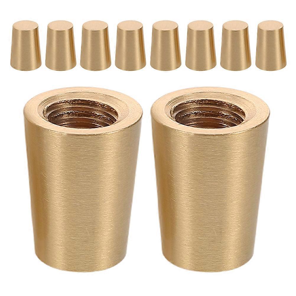 Durable Brass Cutting Board Feet for Wooden Base Support 10Pcs Pack