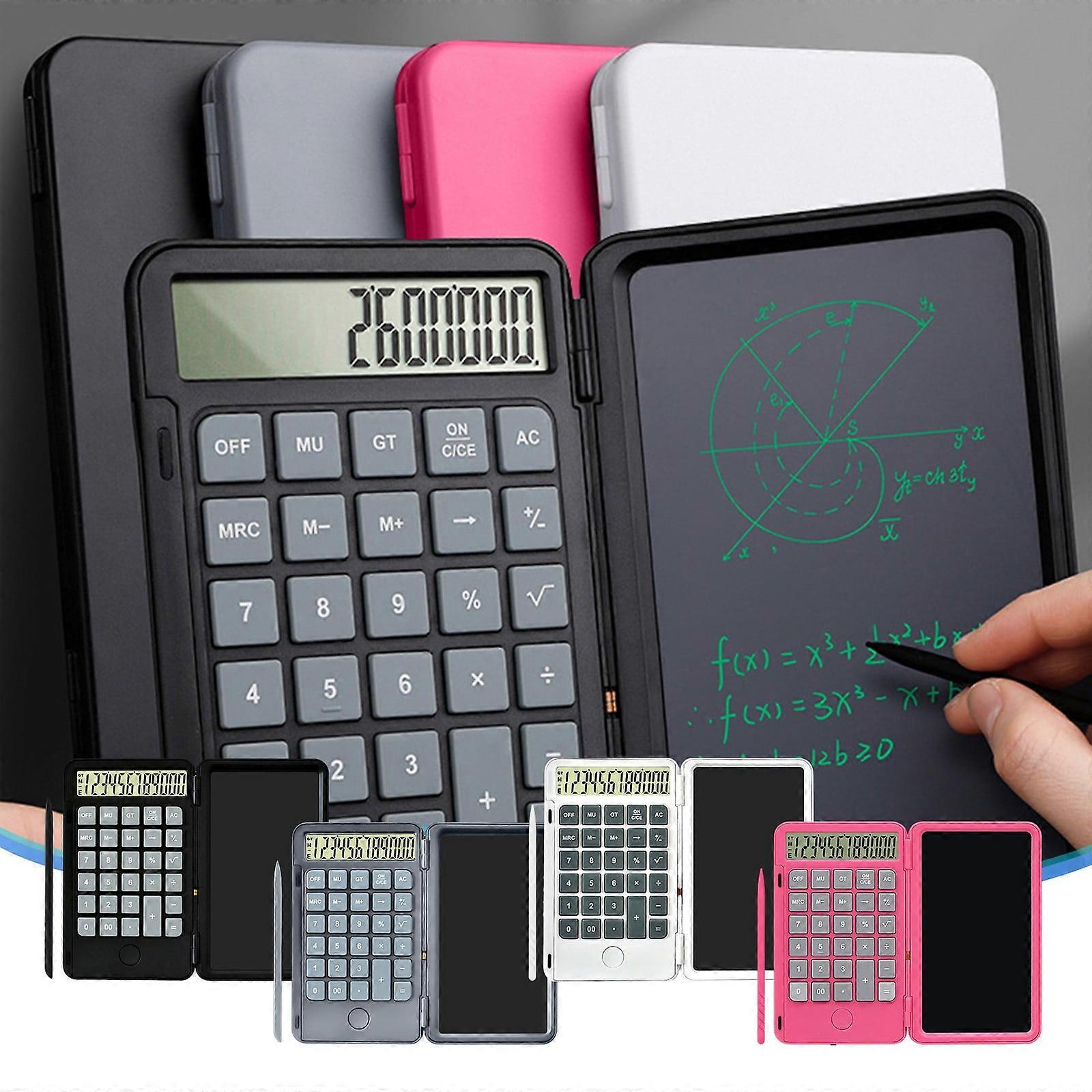 Viflosae Portable Calculator with Notepad, 12-Digit Display, Rechargeable - Compatible with Office & School Use - Cyber Monday Deals 2024