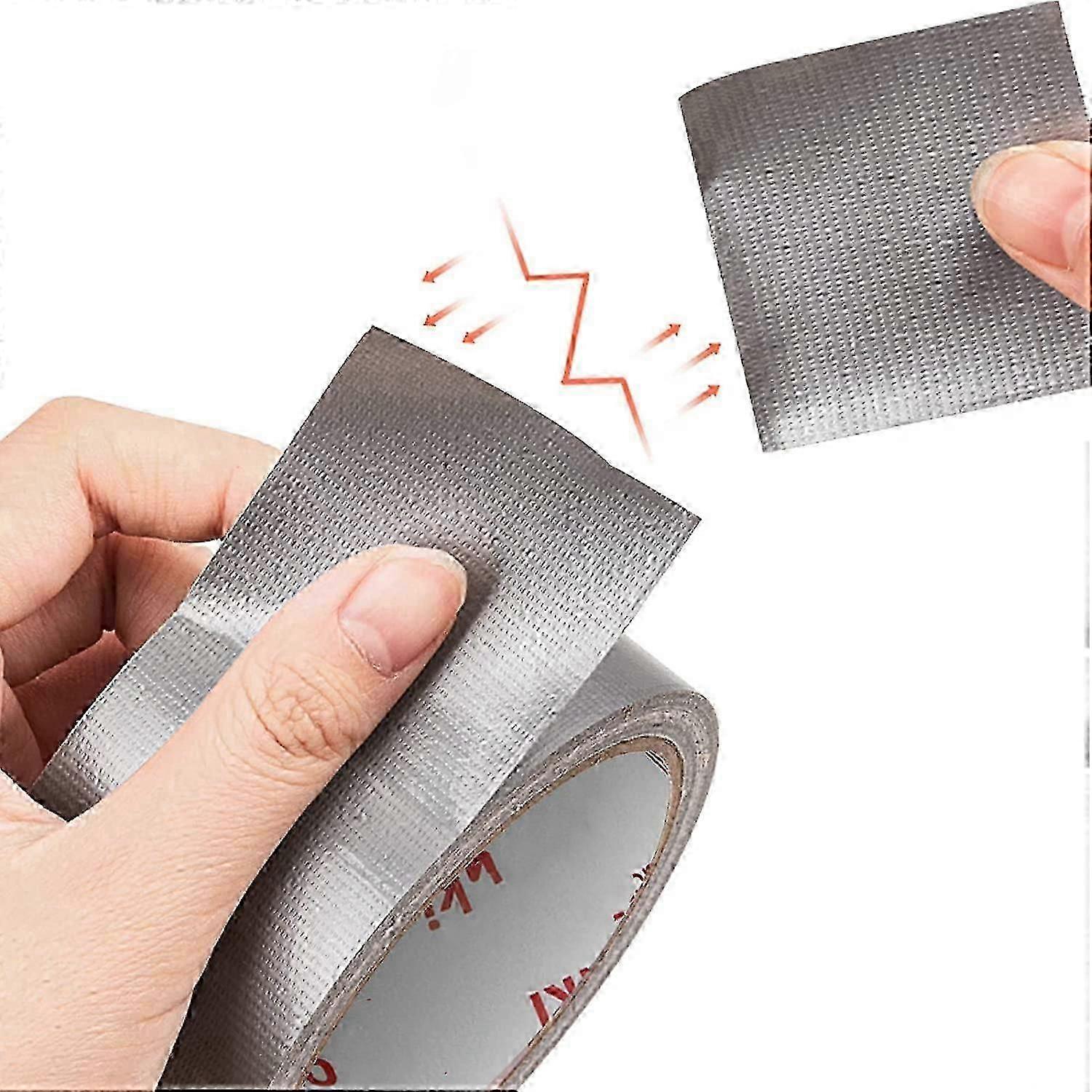 شريط ألومنيوم عالي الحرارة لمجاري الهواء ، عزل الأنابيب وفتحات التهوية المجفف ، مقاوم للحرارة