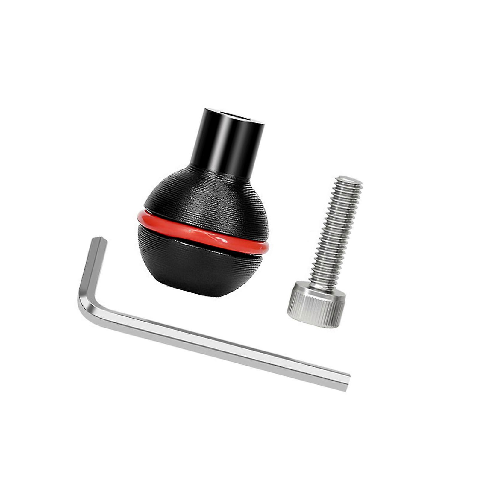 Ball Mount Adapter with 1/4inch Screw Mount Extension Fixed Ball Head Mount Adapter Bracket Extended Flash Light Multicolor