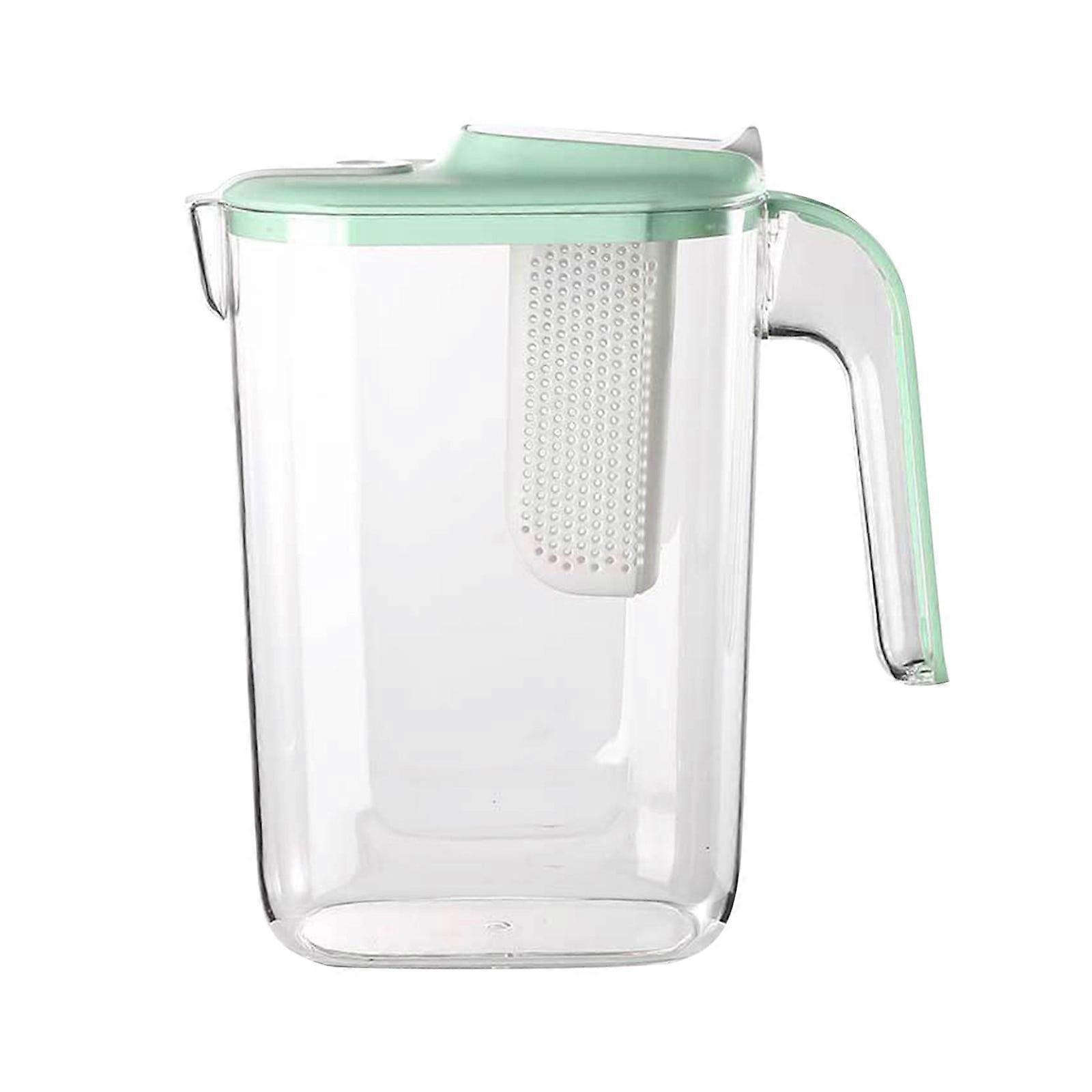 Zeceouar 2.6L Refrigerator Cold Water Kettle with Fruit Filter, compatible with side-door fridges, high-temp resistant, large capacity