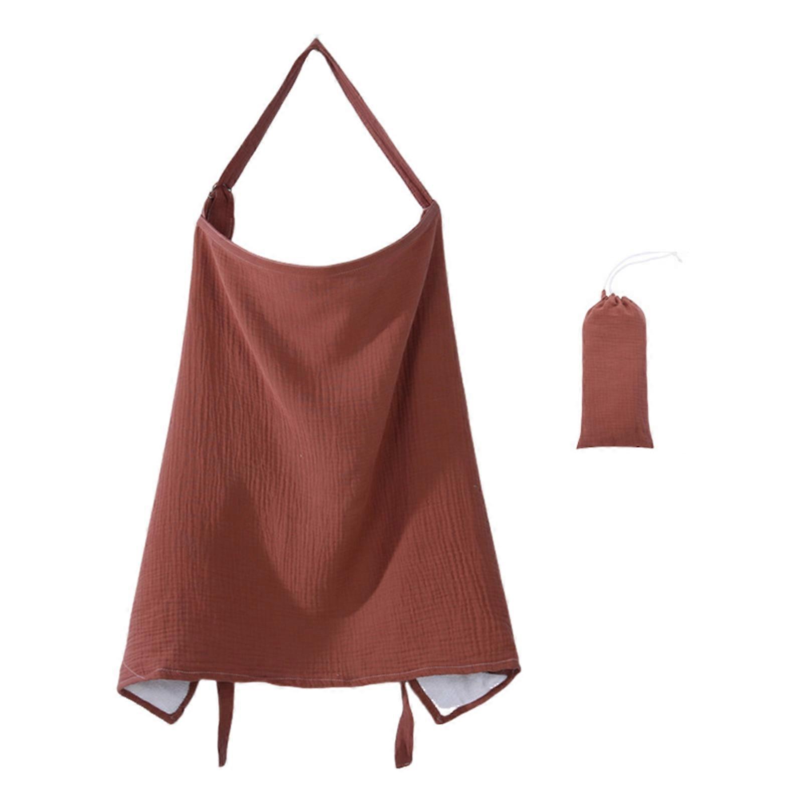 Breastfeeding Cloak Solid Color Breathable Lightweight Adjustable Neck Strap Privacy Coverage