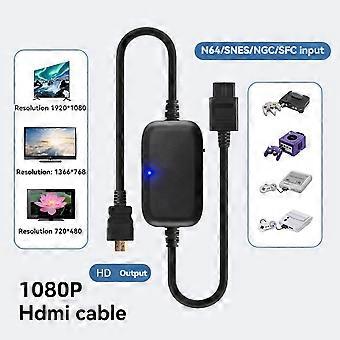 For N64 to HDMI-Compatible Adapter Cable 1080P Picture Quality Upscaler for N64/NGC/SNES/SFC Plug and Play