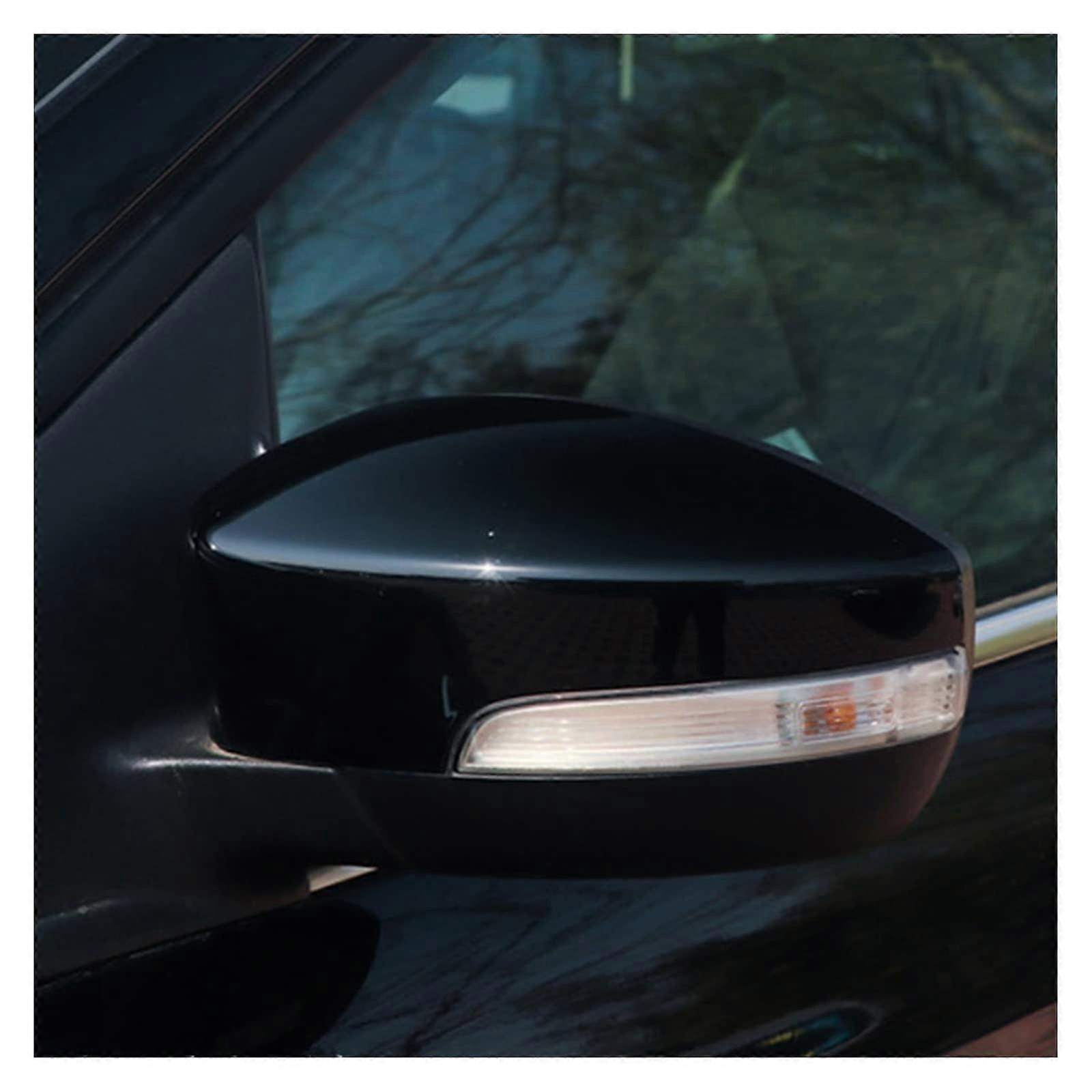 Gloss Black Side Wing Rearview Mirror Cover Caps Replacement for Kuga Escape 20132018