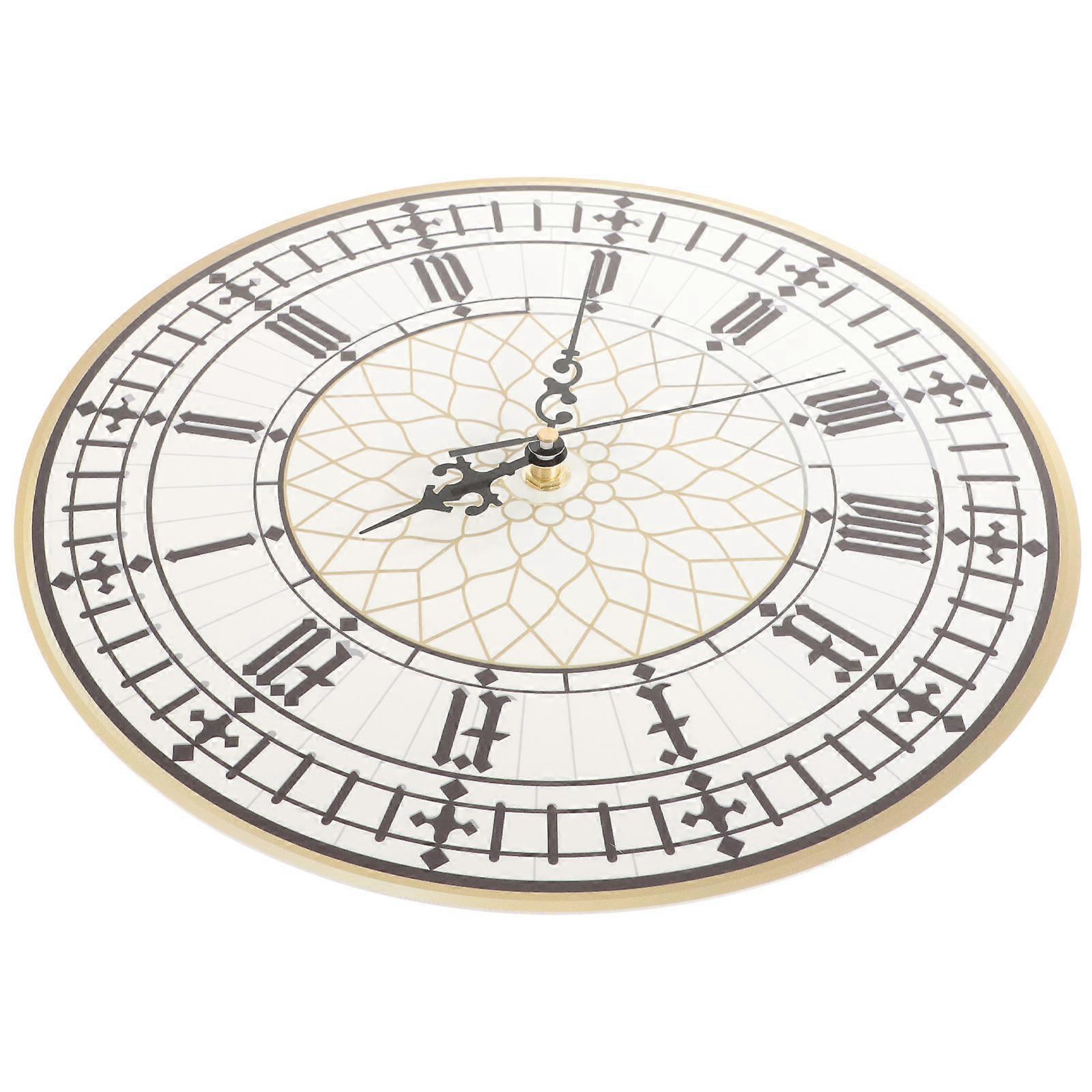 Minimalist Wall Clock For Living Room Decor 30X30Cm Non-Ticking Function 1Pack