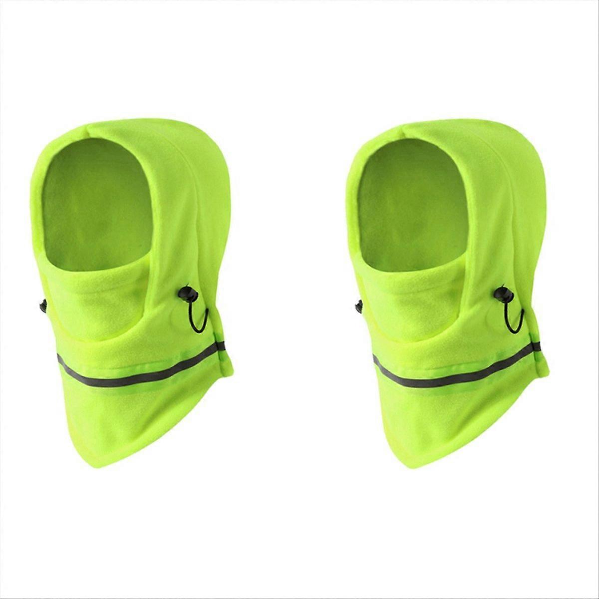 Hi Visibility Reflekterande Vinter Termisk Mask, Grön