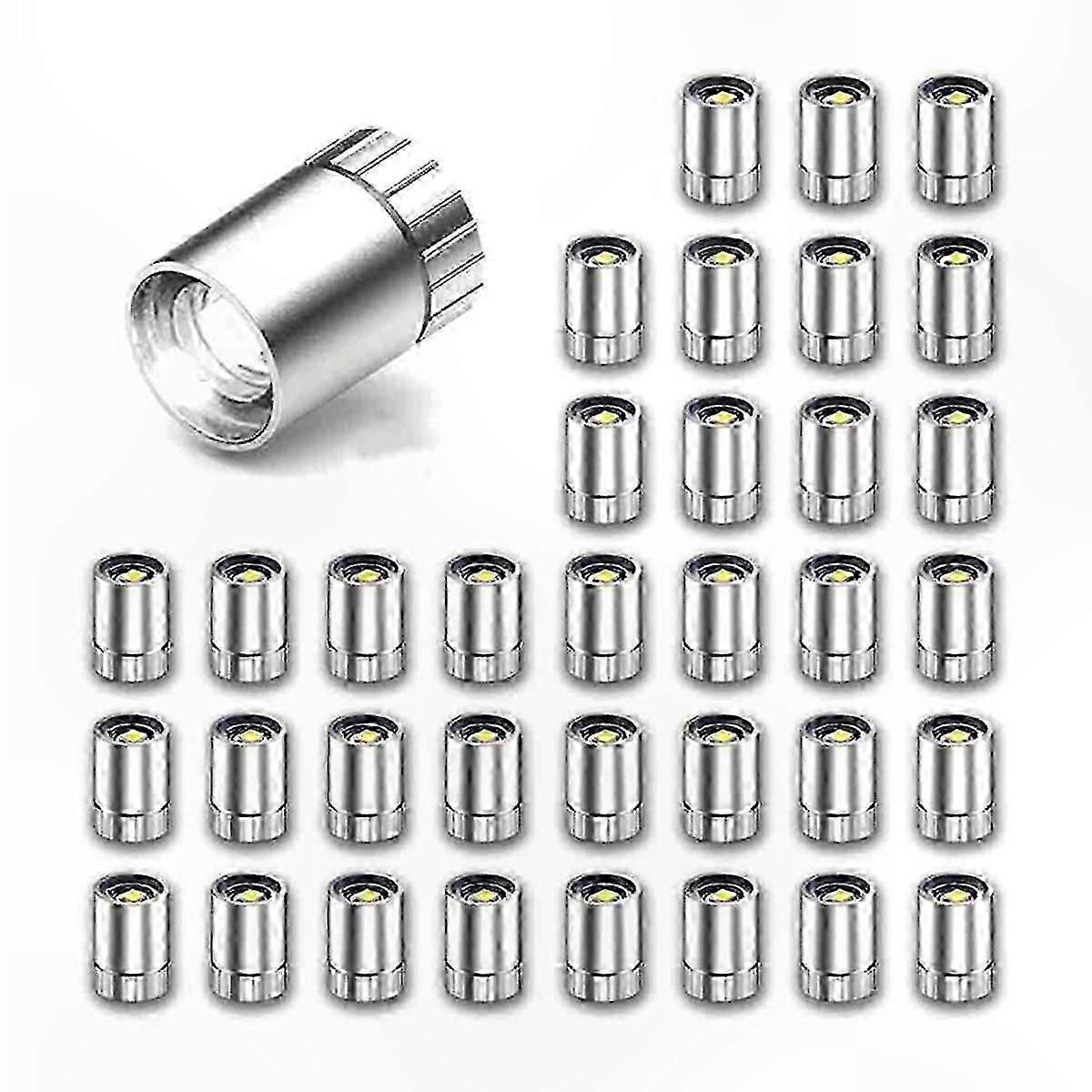 36-Pack Mini LED Craft Lights, Battery-Powered Spotlights, Cool White for Handmade Projects