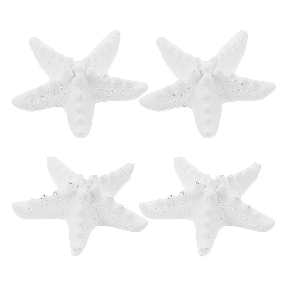 Essential Oil Diffuser Plaster Star Decoration For Car Office Home Use In White 4Pcs