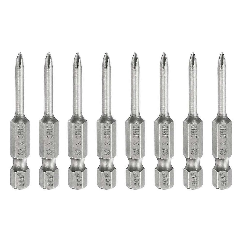 8pcs PH0 Screwdriver Bit 1/4inch Hex Shank