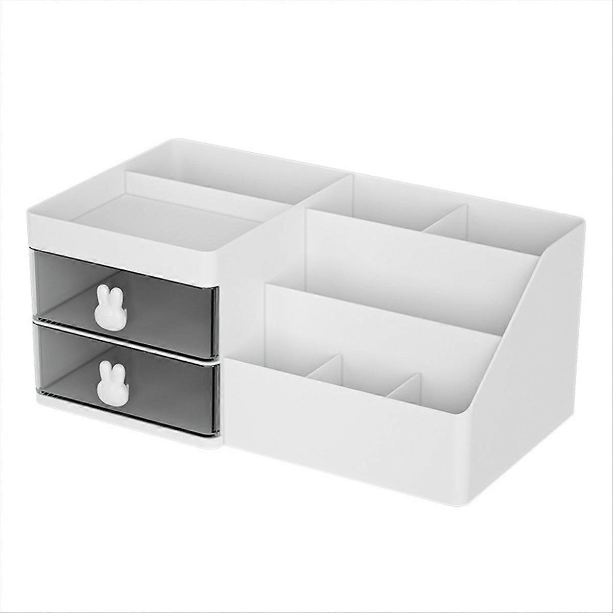 Large Capacity Desk Organizer - Desktop Storage Box with Drawer