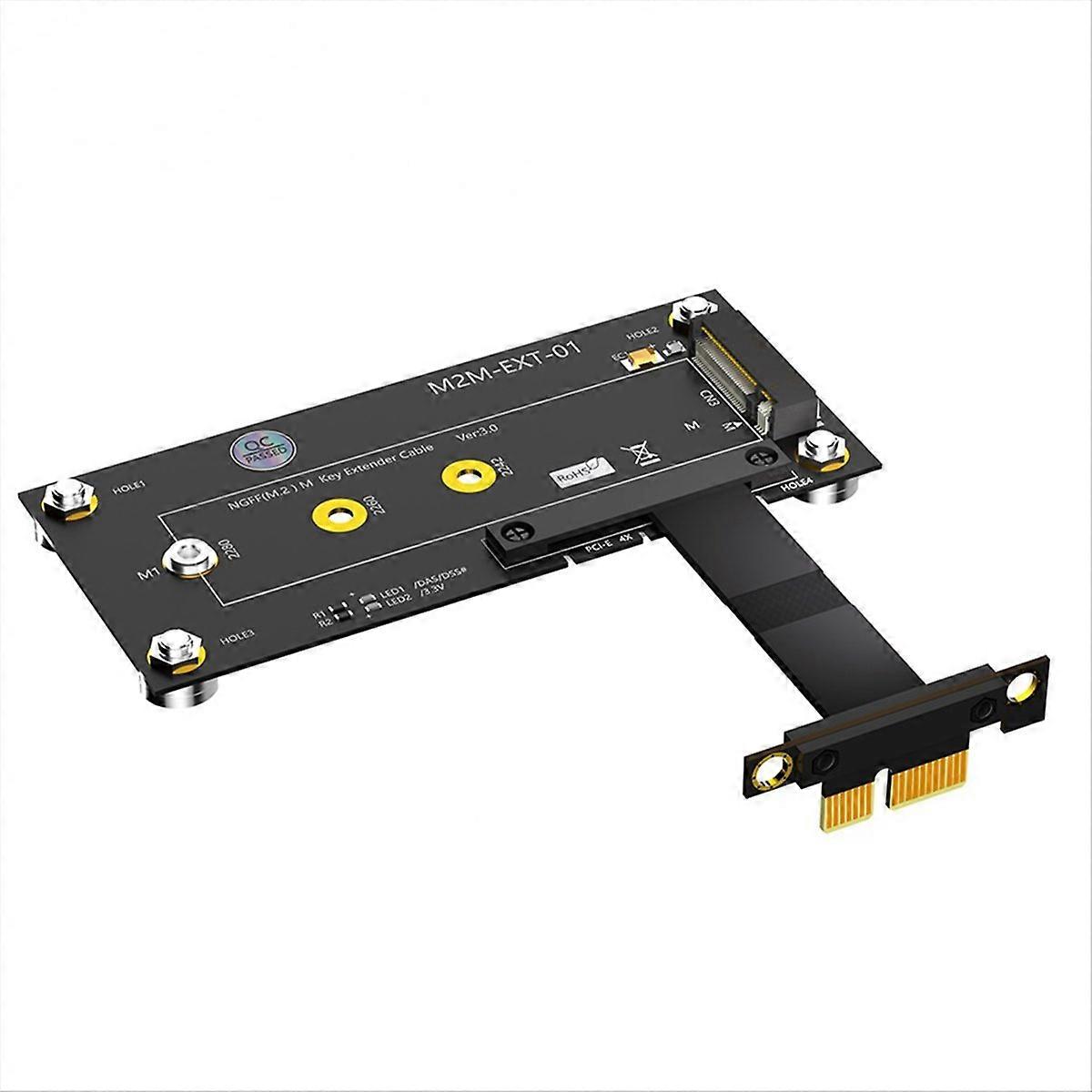 لكابل تمديد M.2 NGFF NVME M-KEY SSD إلى PCI-E 1X للكمبيوتر الشخصي