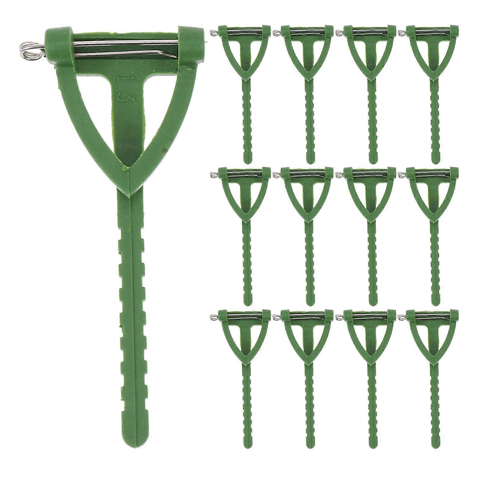 DIY Triangle Brooch Plastic Boutonniere Pins for Wedding Corsage 6Sets