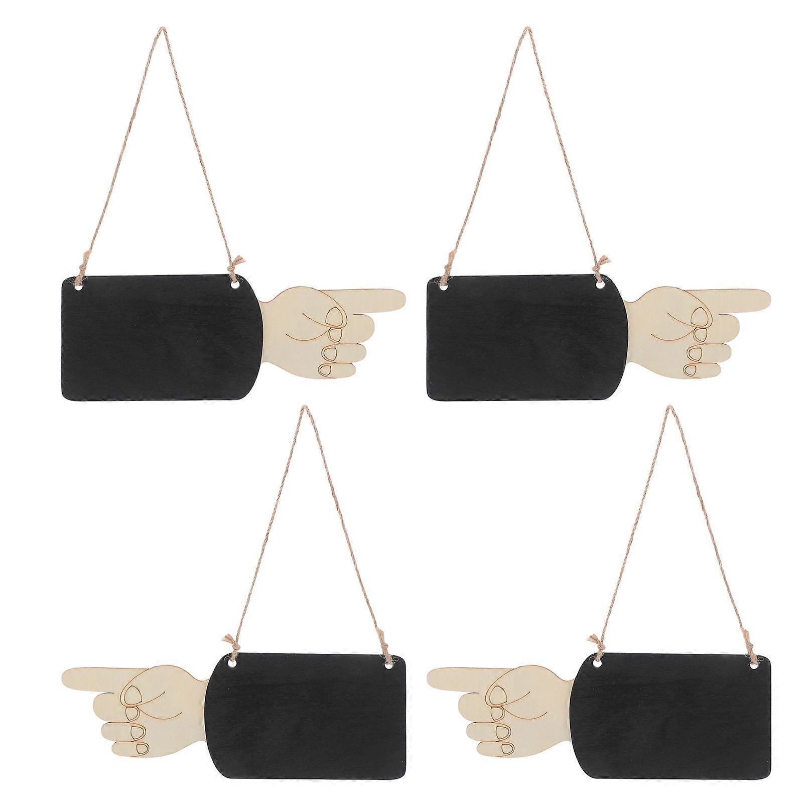 Small Blackboard Hanging Message Board for Special Events 4Pcs