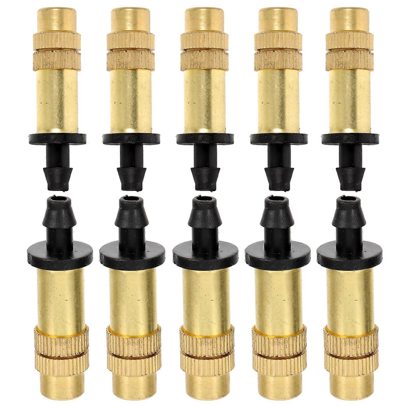Mister Nozzle Replacement Copper Hose Nozzle for Water Misting Use 40Pcs