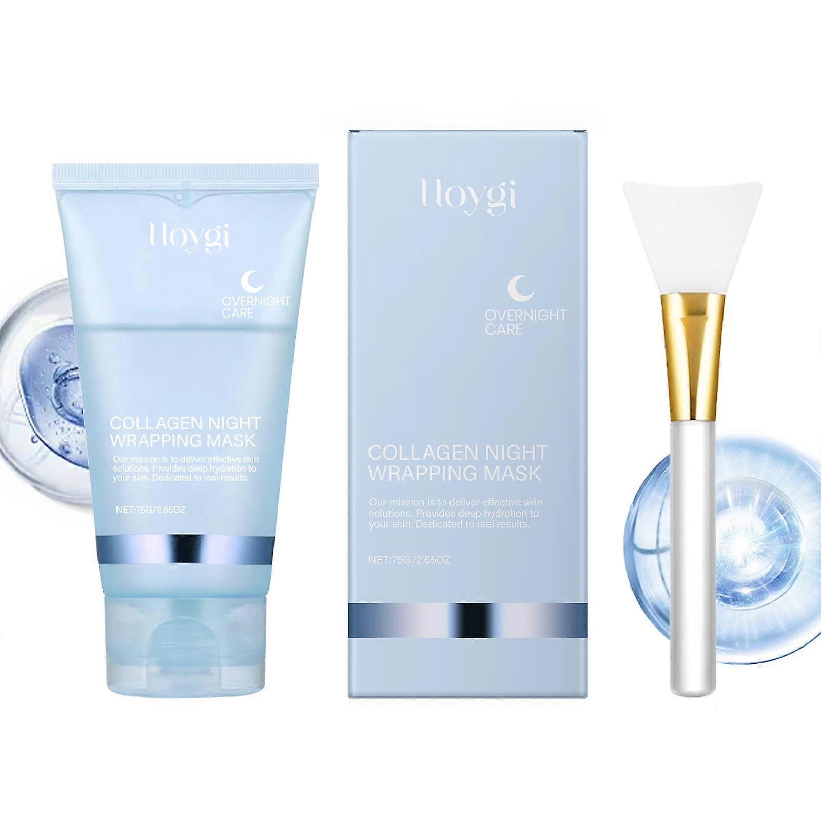 Hoygi Collagen Peel-Off Mask (With A Scraper) Gently Exfoliates, Hydrates, Moisturizes And Firs The Skin