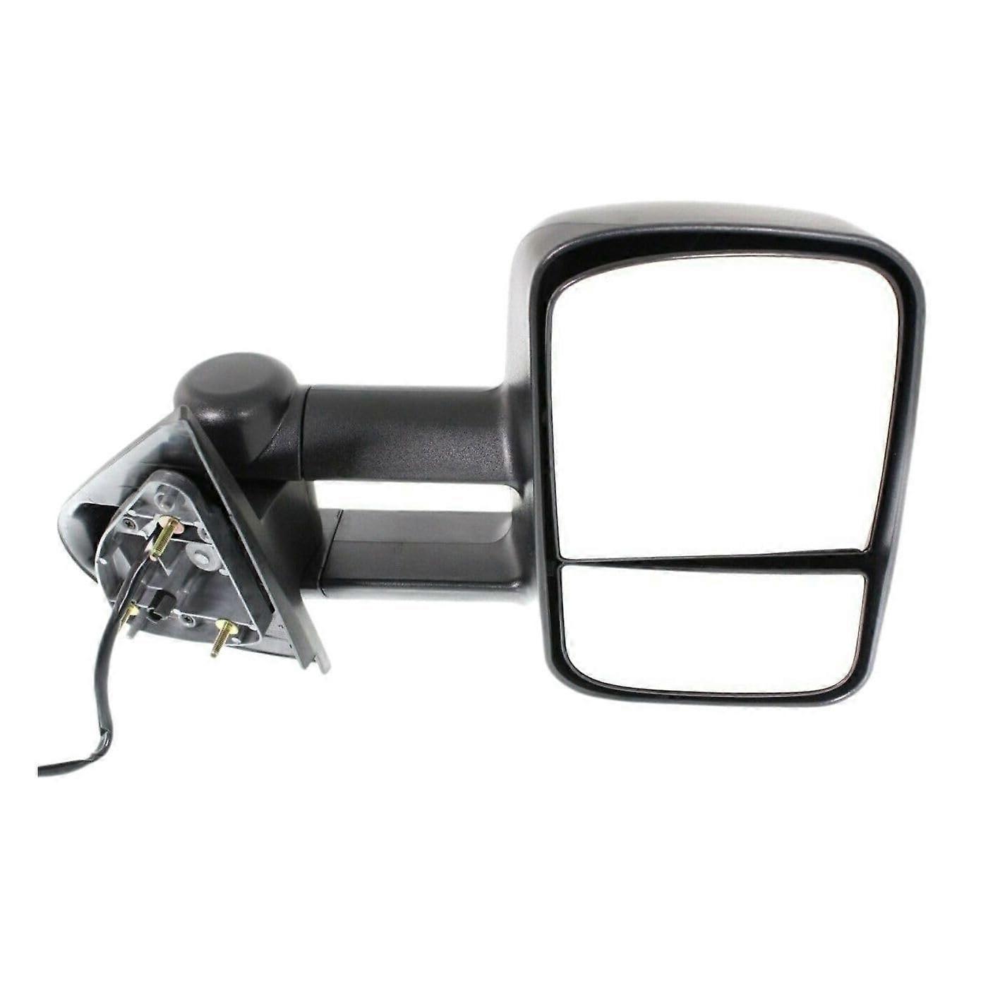 Right Passenger Mirror with Blind Spot Corner Glass, Manual Folding, Textured Black for Chevy Silverado