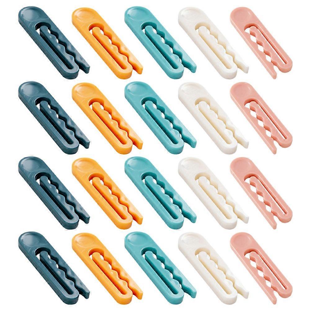 Windproof Clip Plastic Clothes Clips for Fixing Use 20Pcs Assorted Color