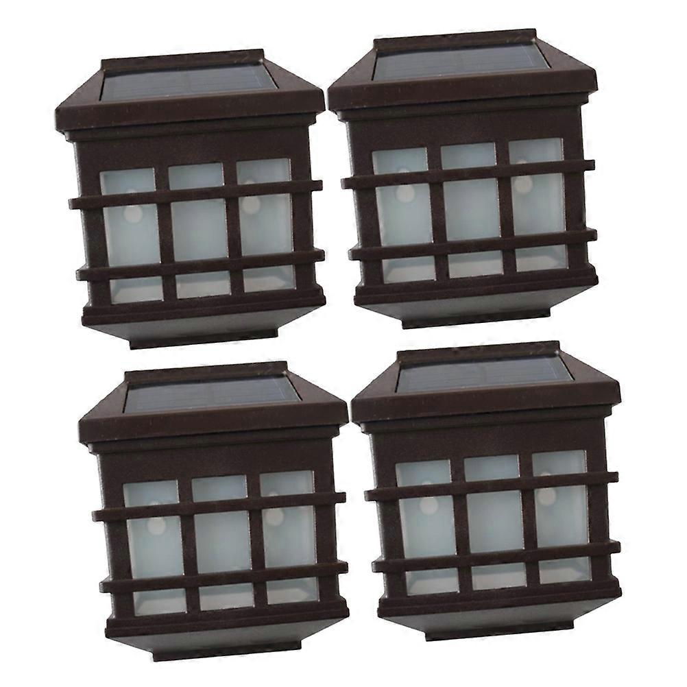 Stairs Light Solar Wall Light for Garden Outdoor 4Pcs Set