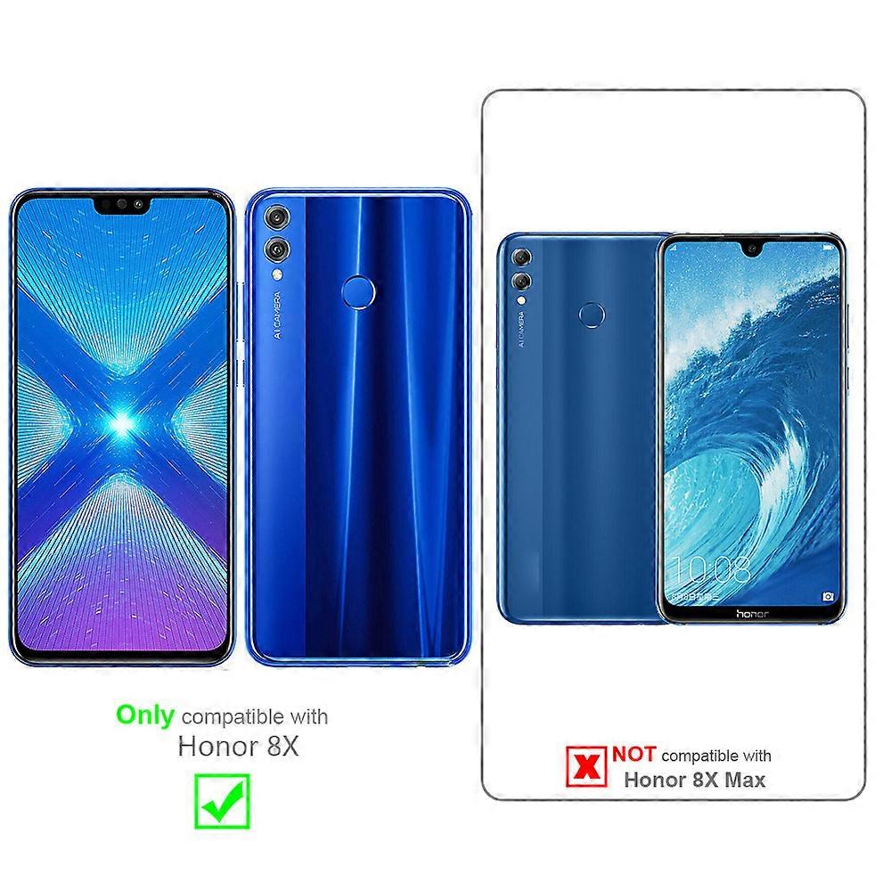 Honor 8X Case - Protective Case with Card Slots and Stand Function