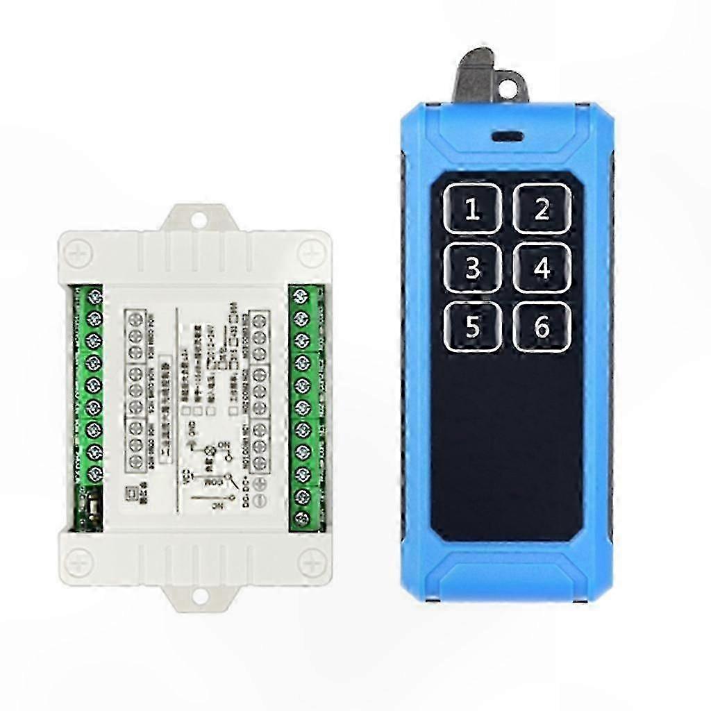 6-Channel DC 12V-36V Wireless Relay Receiver Module for Remote Control Switch