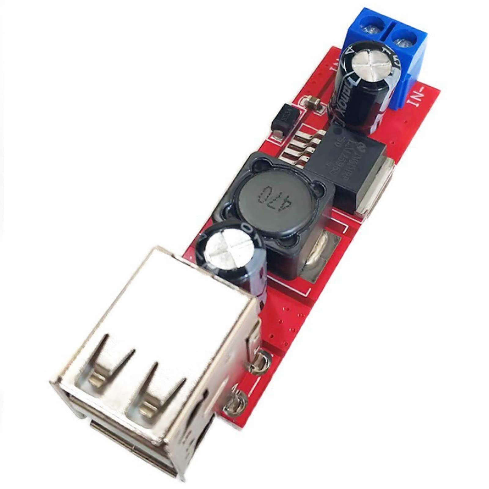 DCDC Step Down Converter 9V 12V 24V to 5V 3A USB Car Power Supply with Fast Charging