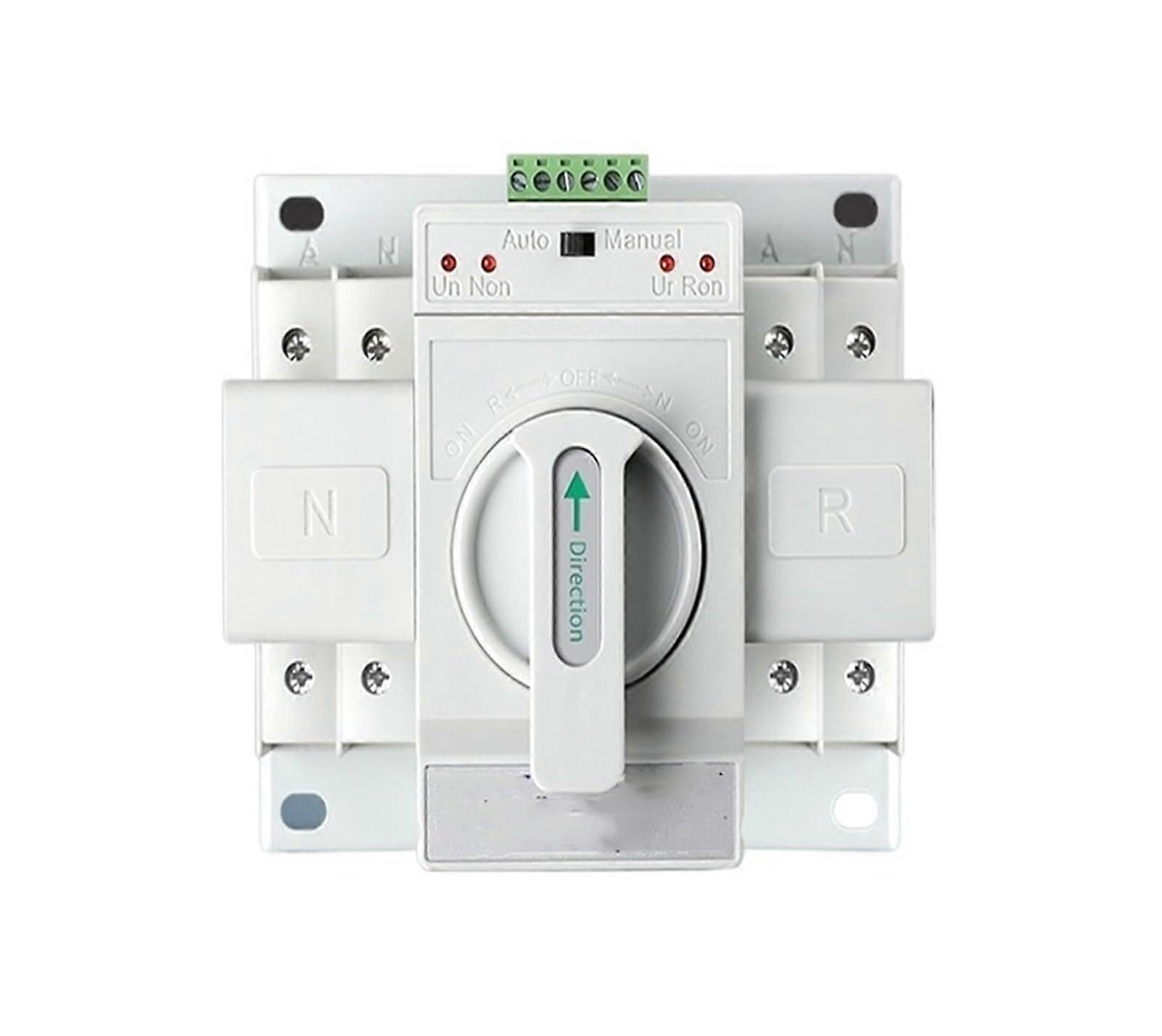 Automatic Transfer Switch Dual Power 2P 63A CB Grade Single Phase Reliable Power Switching 32A 2P 16A